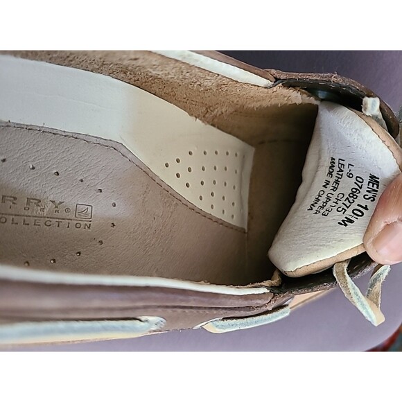 SPERRY Top Sider Men\'s  Lanyard 2 Eye Leather Boat Shoes BROWN Size 10 main image 8